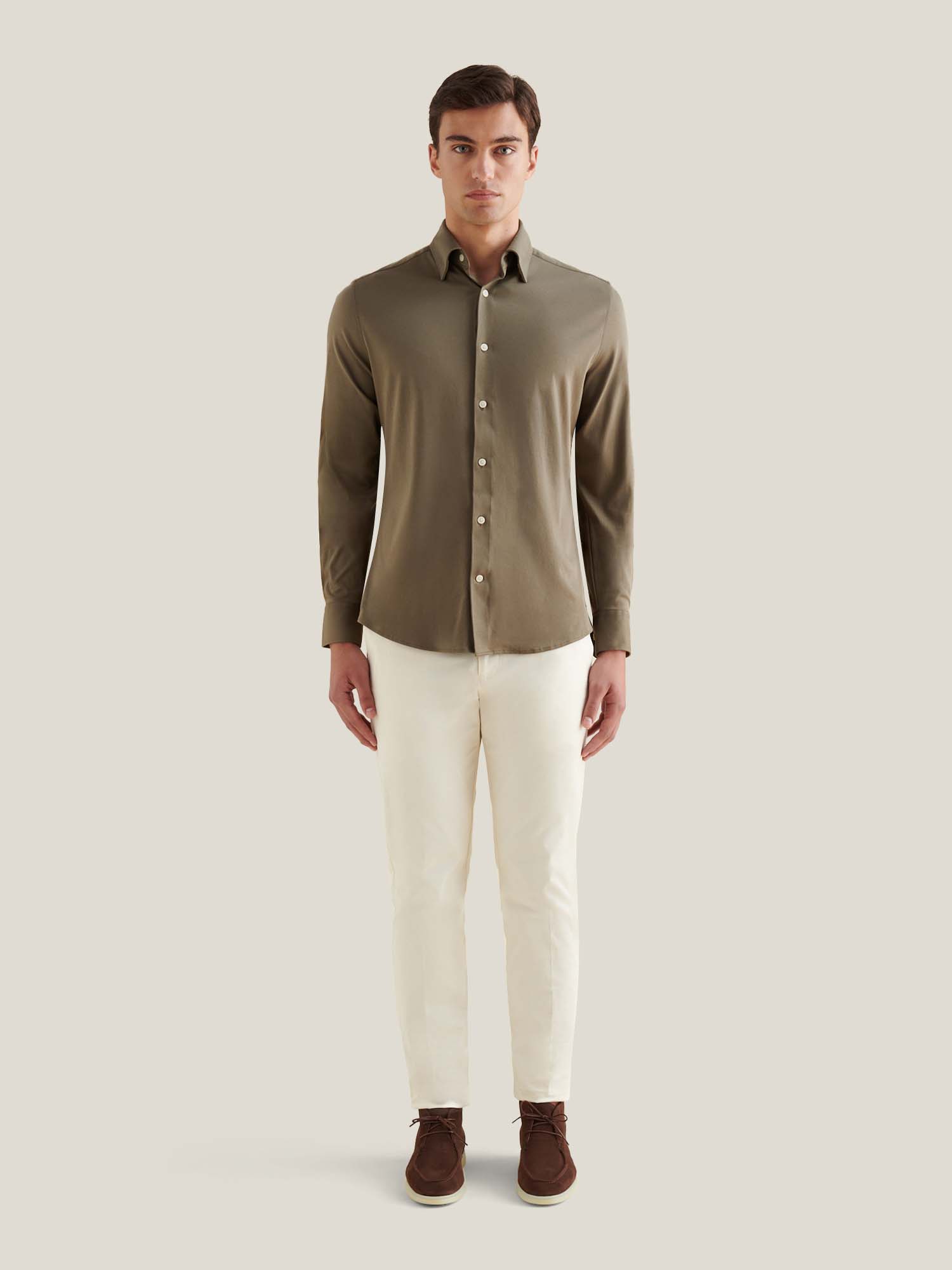 Sea Turtle Jersey Hidden-Button Shirt for Casual Wear