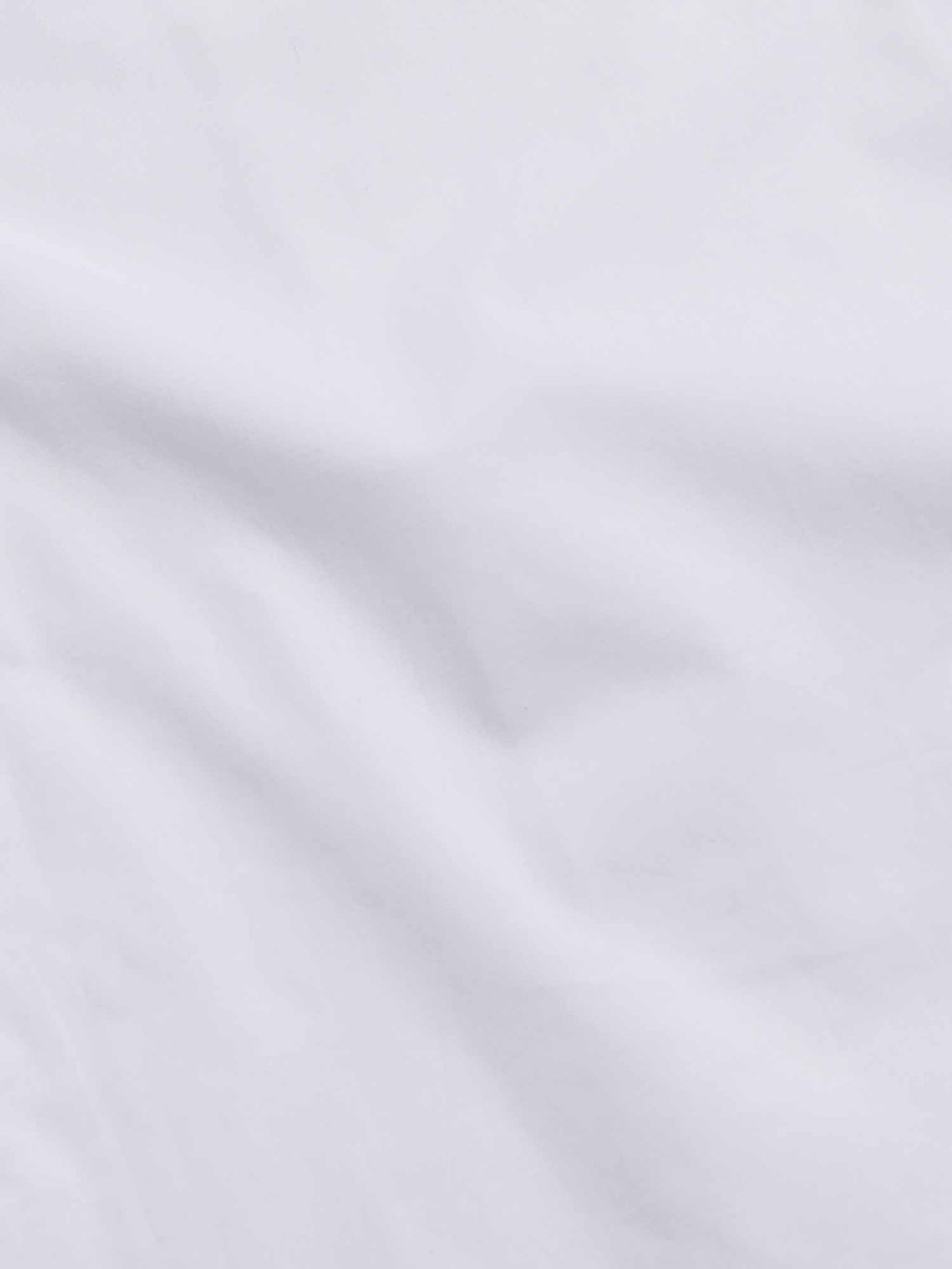 Slim Fit Cotton Poplin High Collar Shirt for Men in Bright White