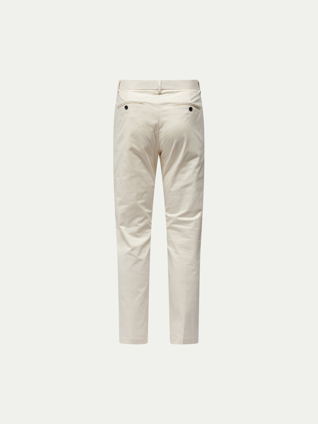 Stretch Cotton Trousers for Men in Egret - Casual Fit, Versatile Style