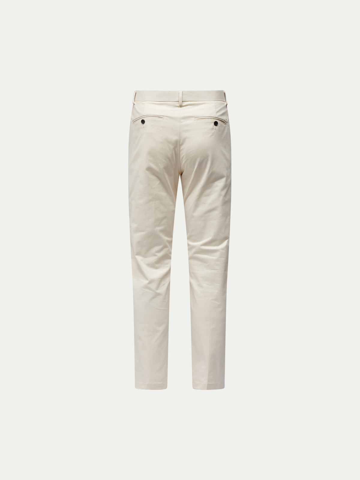 Stretch Cotton Trousers for Men in Egret - Casual Fit, Versatile Style