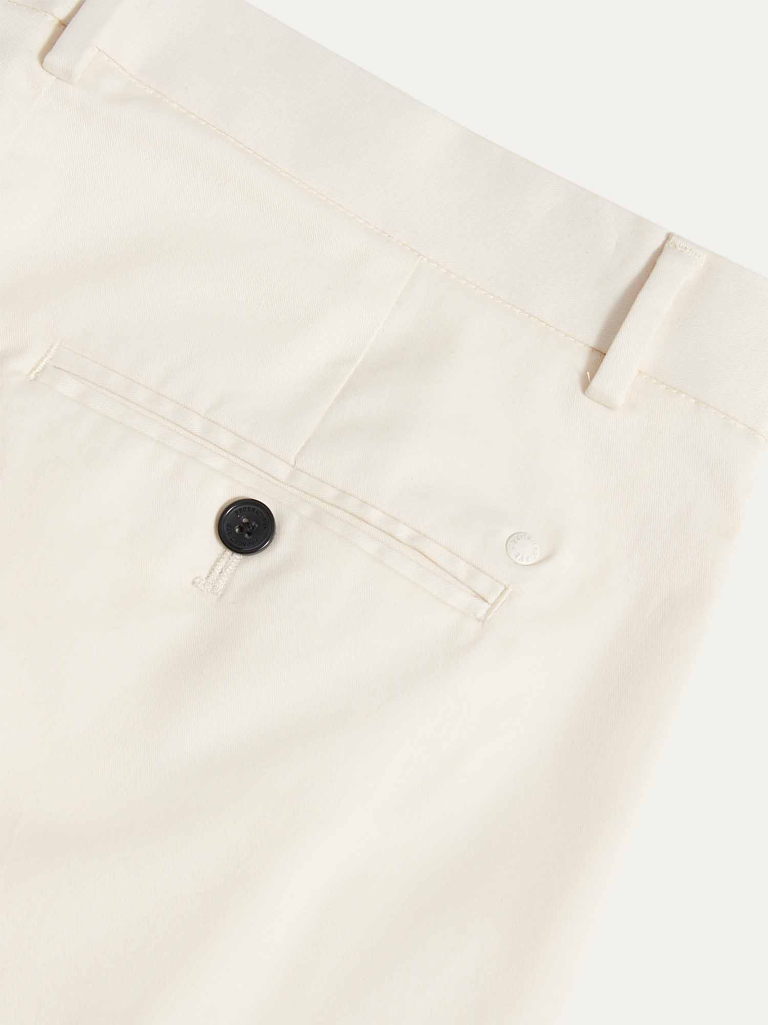 Stretch Cotton Trousers for Men in Egret - Casual Fit, Versatile Style